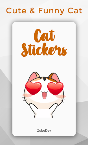 Cute & Funny Cat Sticker for WhatsApp WAStickerApp - عکس برنامه موبایلی اندروید