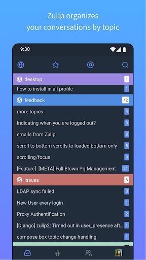 Zulip - عکس برنامه موبایلی اندروید