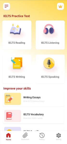IELTS Practice Test - عکس برنامه موبایلی اندروید