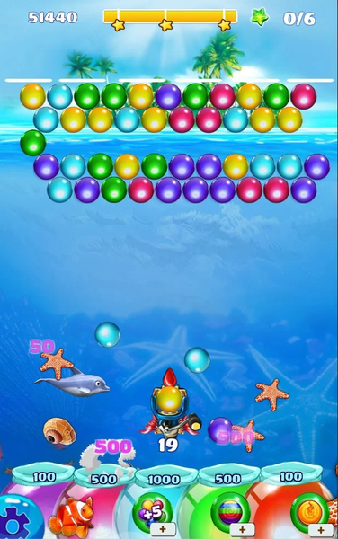 Dolphin Bubble Shooter 2 - Gameplay image of android game