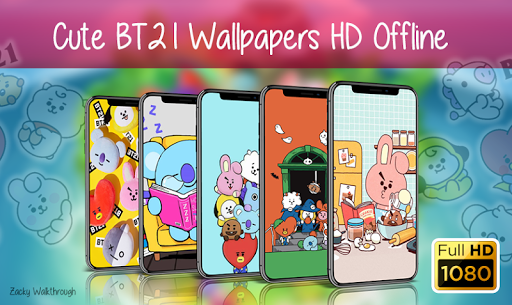 Cute BT21 Wallpapers HD Offline - عکس برنامه موبایلی اندروید