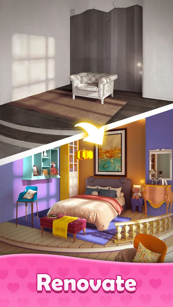 Merge Decor : Home Design - Gameplay image of android game