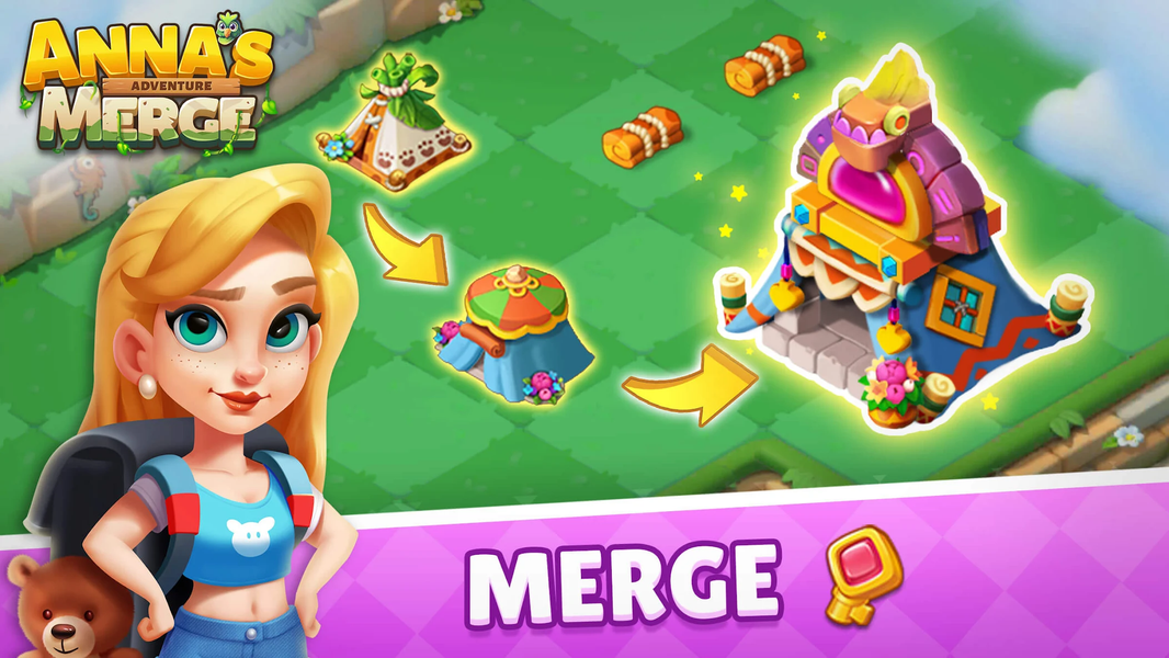 Anna's Merge Adventure - Gameplay image of android game