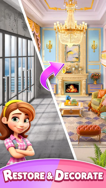 Merge Master - Home Design - Gameplay image of android game