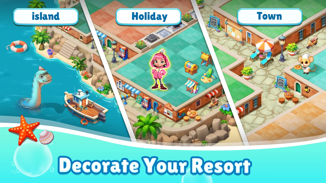 Merge Miracle Town - Offline - Gameplay image of android game