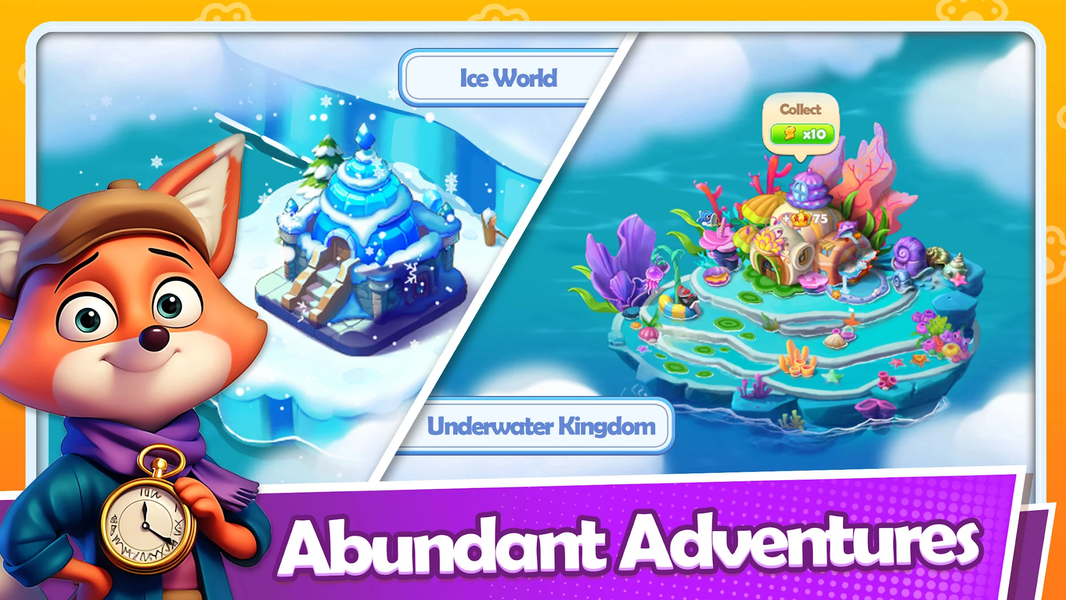 Merge Wonder Park-Offline Game - Gameplay image of android game