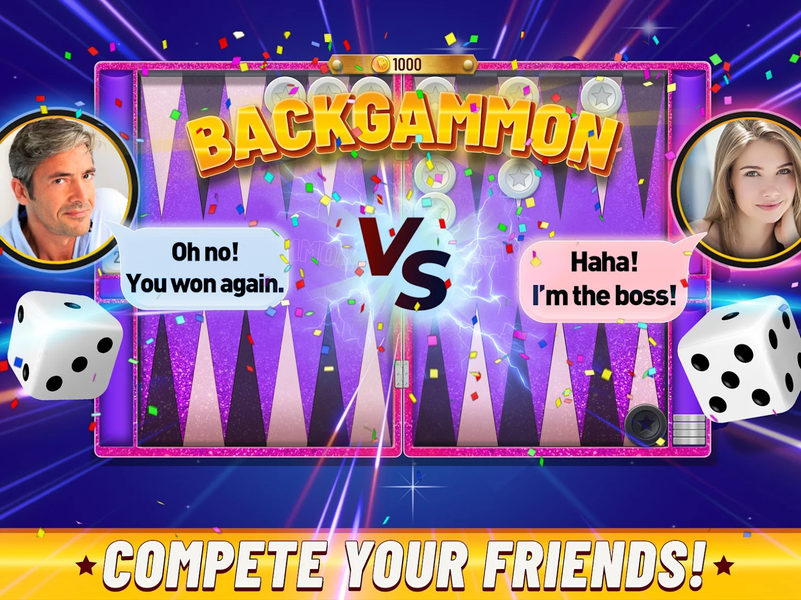 Backgammon Plus - Board Game - Gameplay image of android game