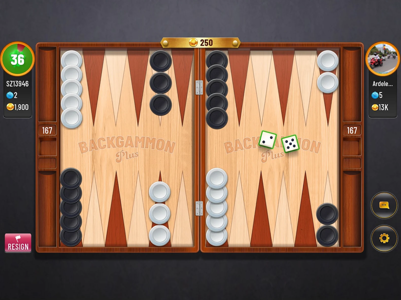 Backgammon Plus - Board Game - Gameplay image of android game