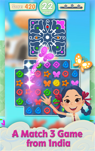 Rangoli Rekha: Color Match 3 - Gameplay image of android game
