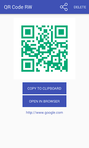 QR code RW Scanner - Image screenshot of android app