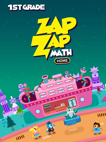 Grade ۱ Math - Zapzapmath Home - عکس بازی موبایلی اندروید