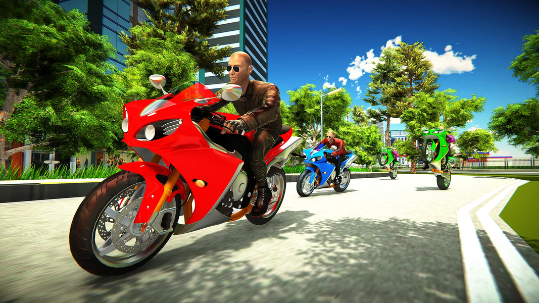 GT Sports Bike Racing Games - Gameplay image of android game