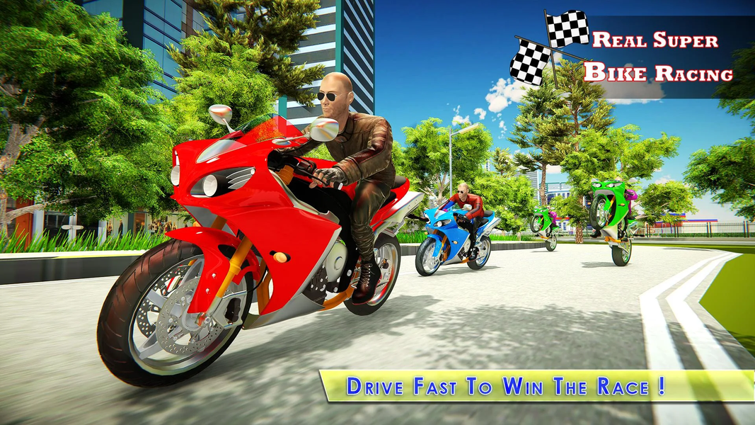 GT Sports Bike Racing Games - Gameplay image of android game