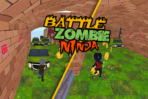 3D Zombie VS Ninja Sufers Run - Gameplay image of android game