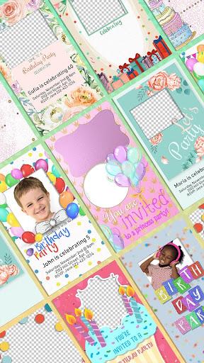 Birthday Photo Invitation Card - عکس برنامه موبایلی اندروید