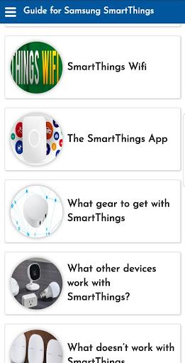 Guide for Samsung SmartThings - Image screenshot of android app
