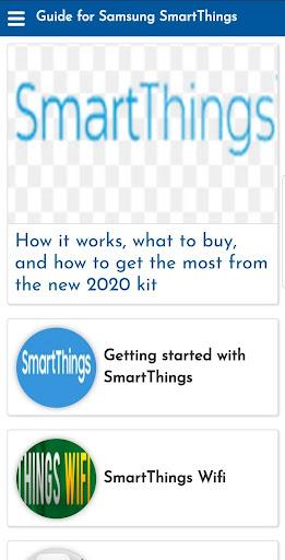 Guide for Samsung SmartThings - Image screenshot of android app