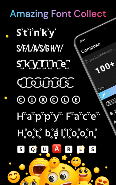 Fonts: Emojis, Symbols - Image screenshot of android app