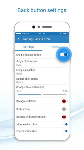 Floating Back Button - عکس برنامه موبایلی اندروید