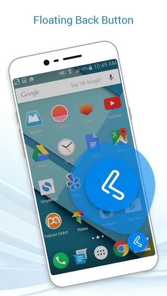 Floating Back Button - عکس برنامه موبایلی اندروید