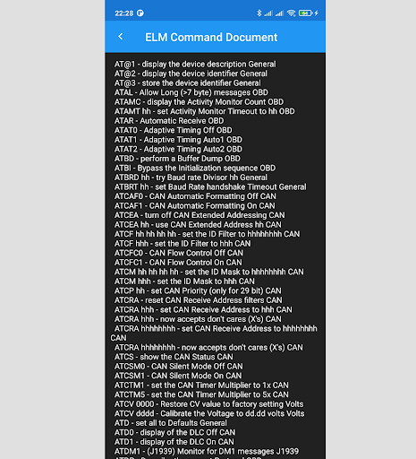 ELM۳۲۷ Terminal Command - عکس برنامه موبایلی اندروید
