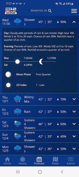 FOX۱۲ Weather - عکس برنامه موبایلی اندروید