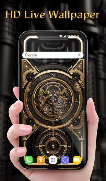 3D Compass Wallpaper Keyboard - Image screenshot of android app