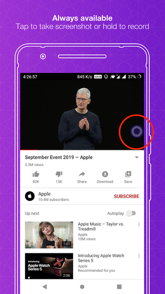 HandyShot - Screen Recorder & - Image screenshot of android app