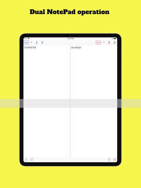 Dual EditPad - عکس برنامه موبایلی اندروید