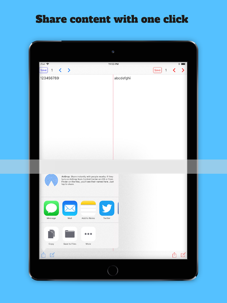 Dual EditPad - عکس برنامه موبایلی اندروید