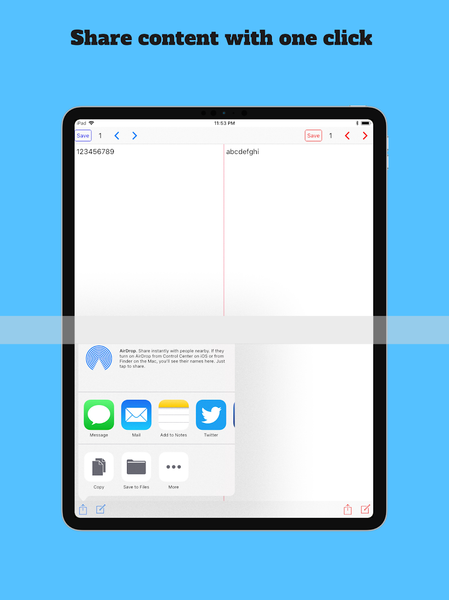 Dual EditPad - عکس برنامه موبایلی اندروید