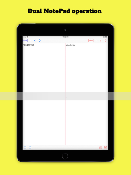 Dual EditPad - عکس برنامه موبایلی اندروید