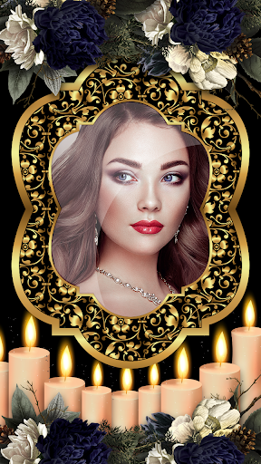 Condolence Photo Frames Candle - Image screenshot of android app