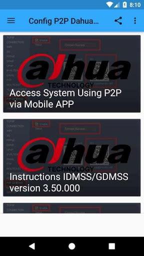Config P2P CAMERA - Image screenshot of android app