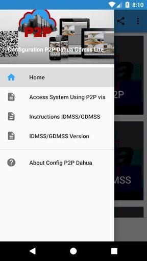 Config P2P CAMERA - Image screenshot of android app