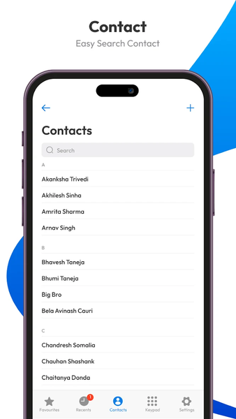 Contacts - Image screenshot of android app