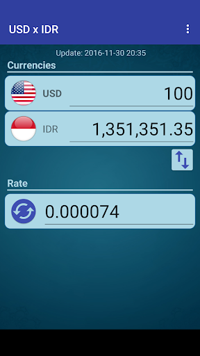 US Dollar to Indonesian Rupiah - Image screenshot of android app