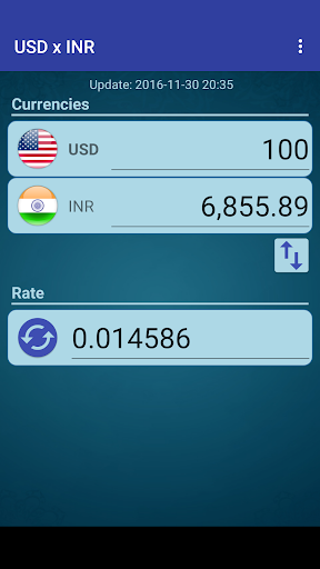 US Dollar to Indian Rupee - عکس برنامه موبایلی اندروید