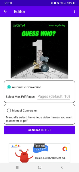 Video To Pdf Converter - Image screenshot of android app