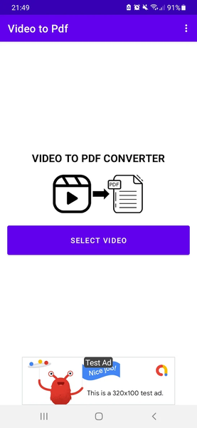 Video To Pdf Converter - عکس برنامه موبایلی اندروید