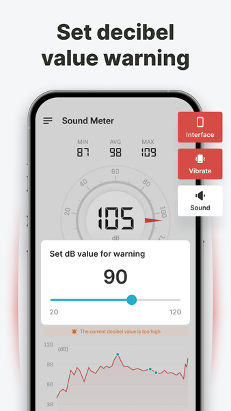 Sound Meter & Noise Detector - Image screenshot of android app