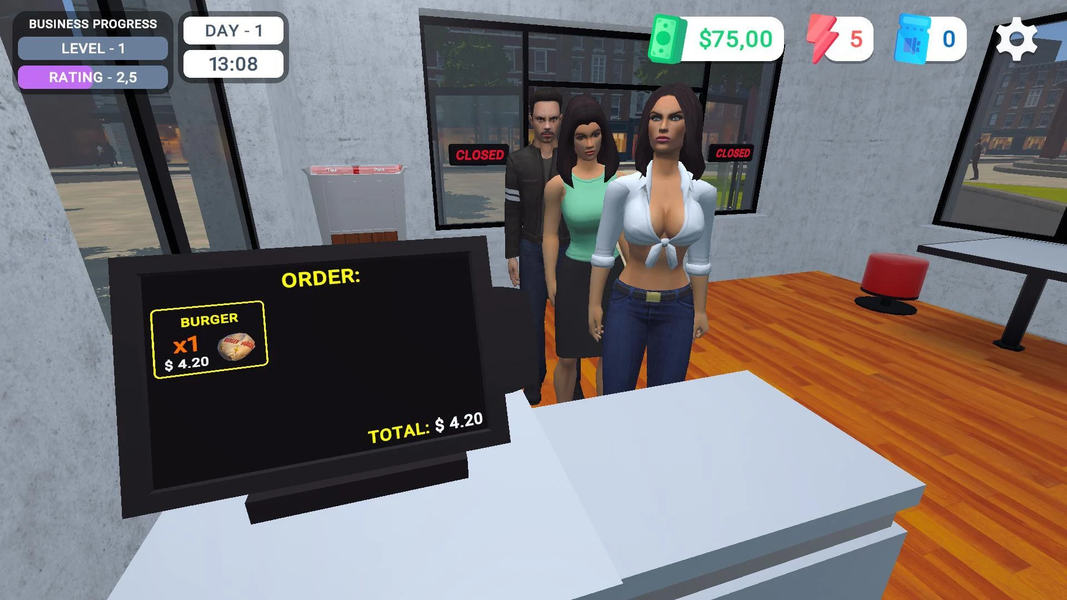My Burger Shop Simulator - عکس بازی موبایلی اندروید