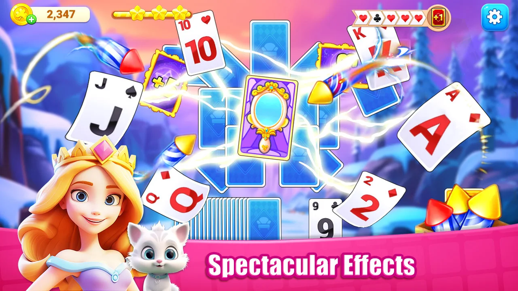 Solitaire TriPeaks 5 in 1 - Gameplay image of android game