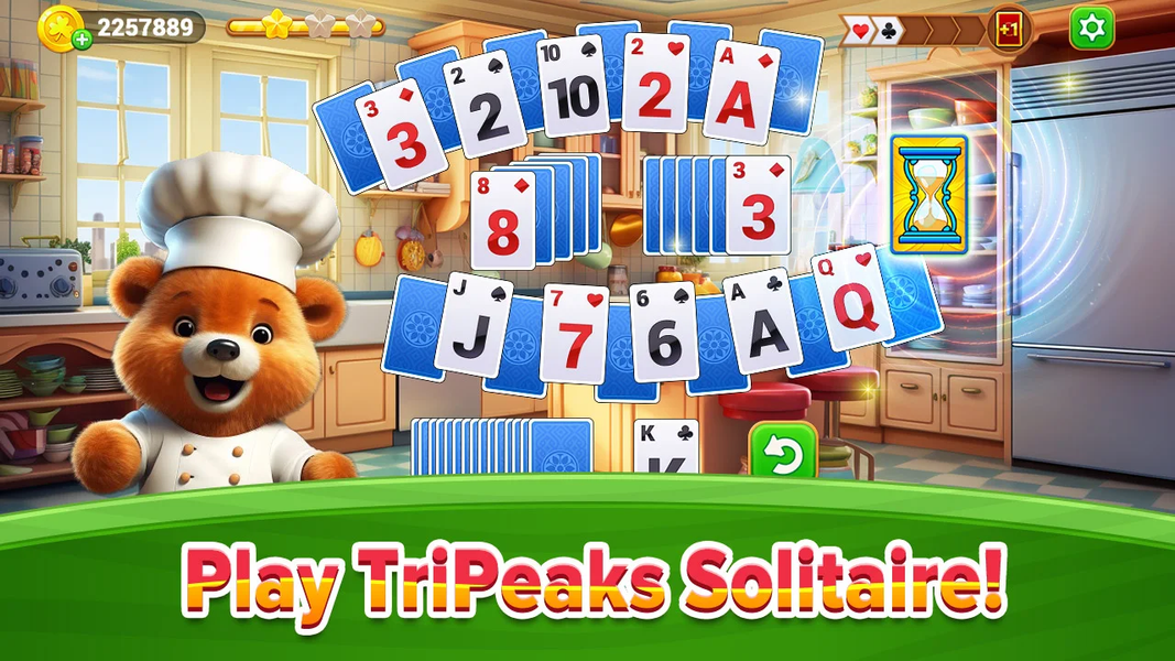 Cooking Solitaire Chef Bear - عکس بازی موبایلی اندروید