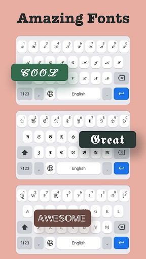 Fonts Art: Cute Keyboard Font - عکس برنامه موبایلی اندروید