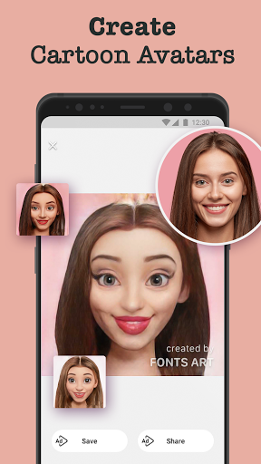Fonts Art: Cute Keyboard Font - عکس برنامه موبایلی اندروید