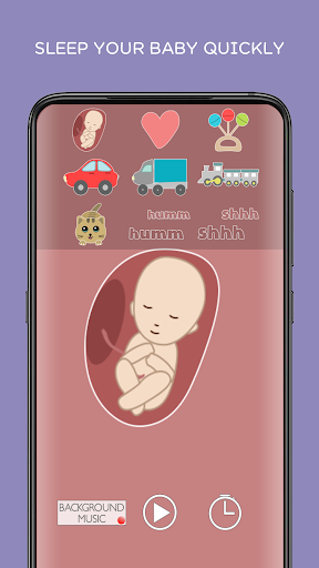 White noise for babies sleep - Image screenshot of android app