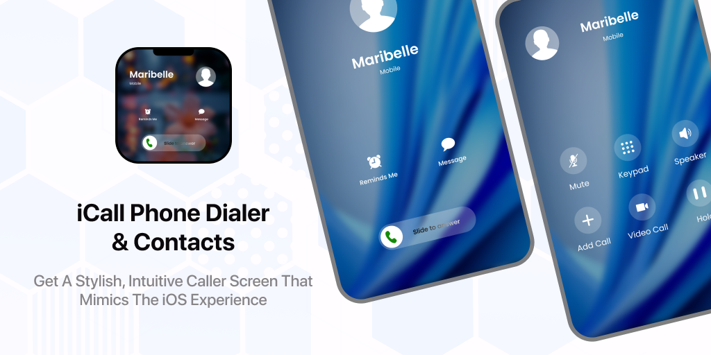 iCall Phone Dialer & Contacts - عکس برنامه موبایلی اندروید