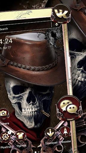 Cowboy Skull Launcher Theme - Image screenshot of android app