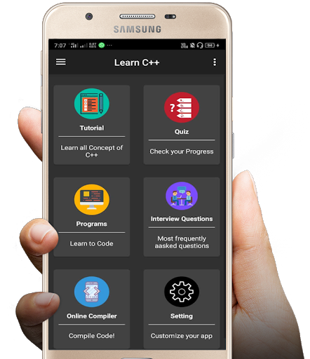 C++  Test Your C++ Skills and Learn C++ - عکس برنامه موبایلی اندروید